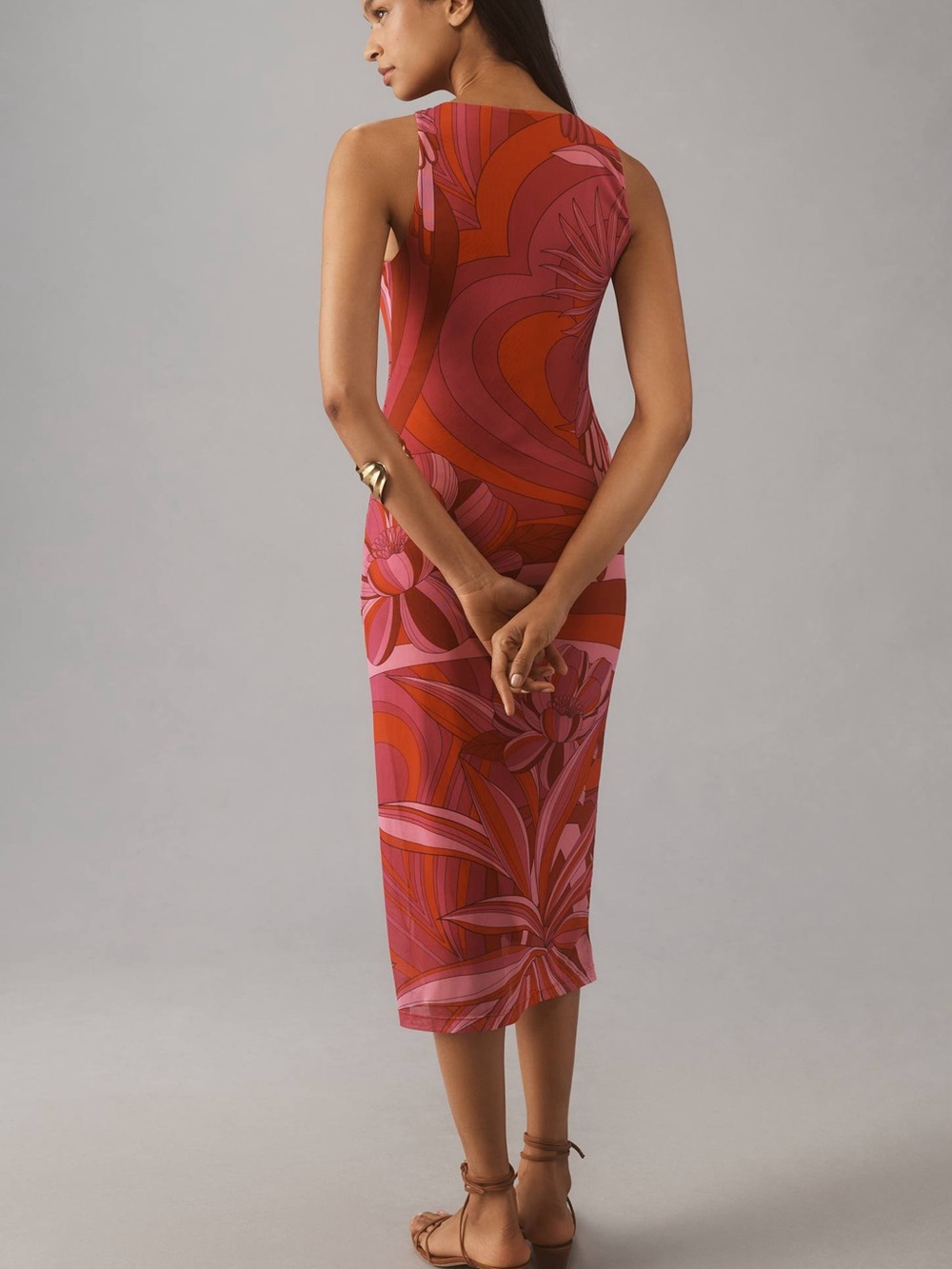 Farm Rio Endless Summer Tulle Midi Dress - Picture 2 of 8